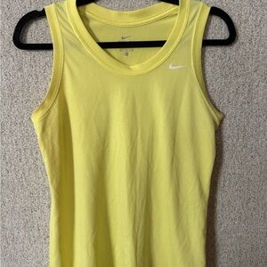 NIKE Women’s Yellow Dri-FIT Tank Top. Size Medium. Like New!